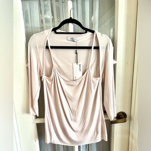 NWT SZ L Bailey44 Baby Pink Turn Out Cami-Top.
